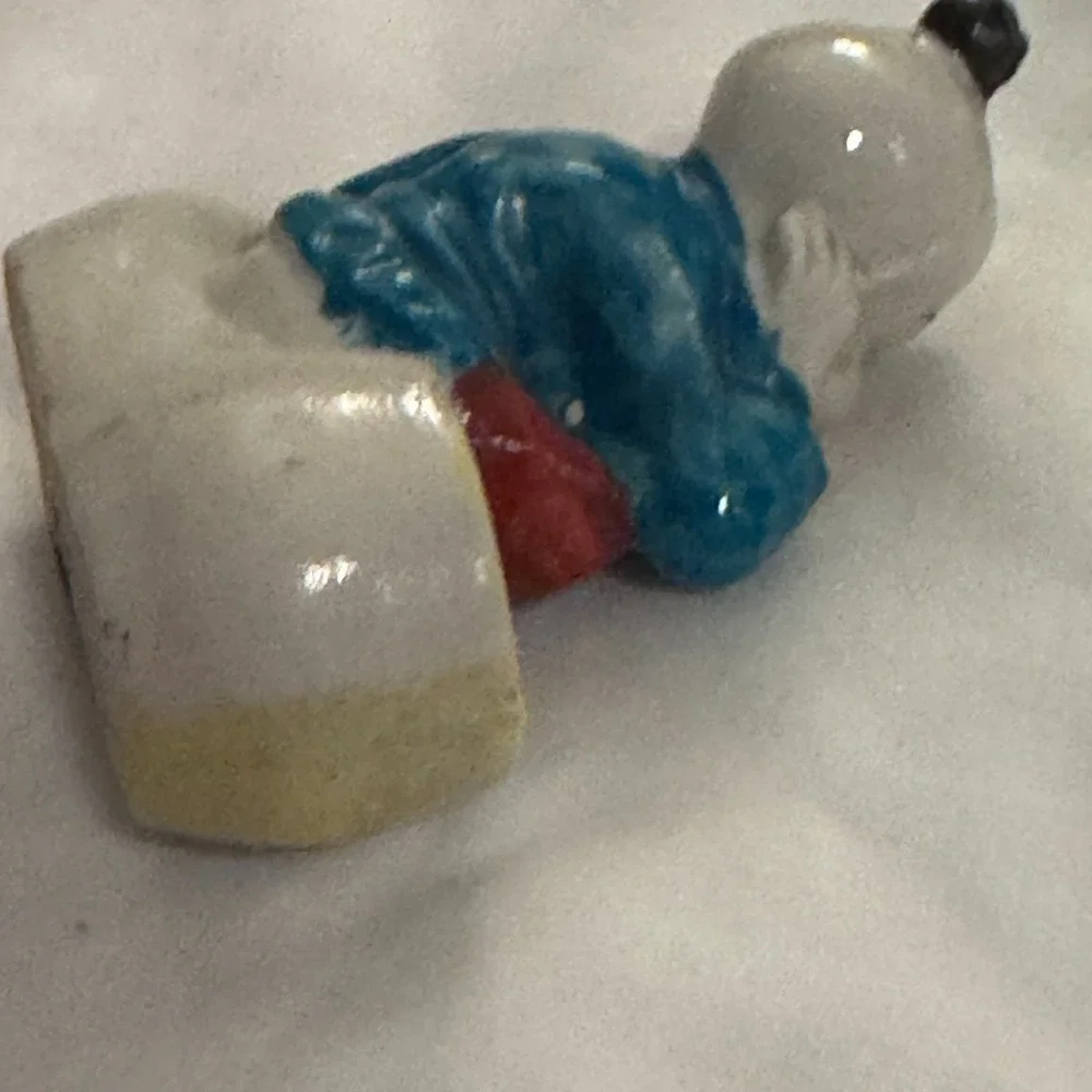 Vintage Oriental Asian‎ Boy Figurine Japan Air Planter Toothpick Holder